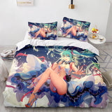 Hatsune Miku Cosplay Bedding Set Duvet Cover Comforter Bed Sheets - EBuycos