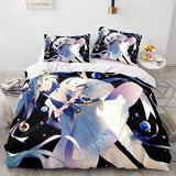 Hatsune Miku Cosplay Bedding Set Duvet Cover Comforter Bed Sheets - EBuycos