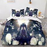 Hatsune Miku Cosplay Bedding Set Duvet Cover Comforter Bed Sheets - EBuycos