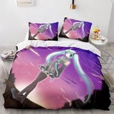 Hatsune Miku Cosplay Bedding Set Duvet Cover Comforter Bed Sheets - EBuycos