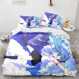 Hatsune Miku Cosplay Bedding Set Duvet Cover Comforter Bed Sheets - EBuycos