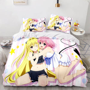 Hatsune Miku Cosplay Bedding Set Duvet Cover Comforter Bed Sheets - EBuycos