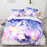 Hatsune Miku Cosplay Bedding Set Duvet Cover Comforter Bed Sheets - EBuycos