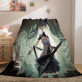 Hatsune Miku Cosplay Flannel Blanket Throw Comforter Bedding Sets - EBuycos