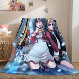Hatsune Miku Cosplay Flannel Blanket Throw Comforter Bedding Sets - EBuycos