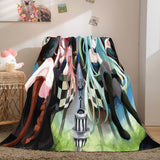 Hatsune Miku Cosplay Flannel Blanket Throw Soft Warm Plush Bed Sets - EBuycos