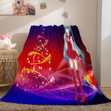 Hatsune Miku Cosplay Flannel Blanket Throw Soft Warm Plush Bed Sets - EBuycos