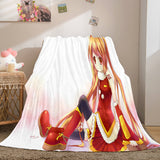Hatsune Miku Cosplay Flannel Blanket Throw Soft Warm Plush Bed Sets - EBuycos