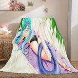 Hatsune Miku Cosplay Flannel Blanket Throw Soft Warm Plush Bed Sets - EBuycos