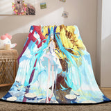 Hatsune Miku Cosplay Soft Flannel Blanket Throw Blanket Comforter Sets - EBuycos