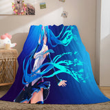 Hatsune Miku Cosplay Soft Flannel Blanket Throw Blanket Comforter Sets - EBuycos