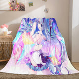 Hatsune Miku Cosplay Soft Flannel Blanket Throw Blanket Comforter Sets - EBuycos