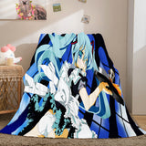 Hatsune Miku Cosplay Soft Flannel Blanket Throw Blanket Comforter Sets - EBuycos