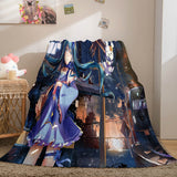 Hatsune Miku Flannel Blanket Cosplay Throw Blanket Comforter Sets - EBuycos