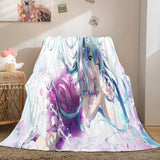 Hatsune Miku Flannel Blanket Cosplay Throw Blanket Comforter Sets - EBuycos