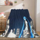 Hatsune Miku Flannel Blanket Cosplay Throw Blanket Comforter Sets - EBuycos