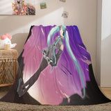 Hatsune Miku Flannel Blanket Cosplay Throw Blanket Comforter Sets - EBuycos