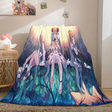 Hatsune Miku Flannel Blanket Cosplay Throw Blanket Comforter Sets - EBuycos