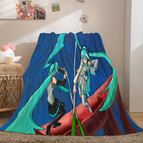 Hatsune Miku Flannel Blanket Cosplay Throw Blanket Comforter Sets - EBuycos
