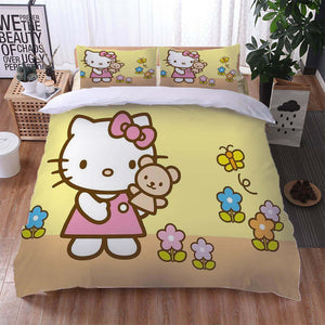 Hello Kitty 2022 Bedding Set Cosplay Quilt Cover Without Filler