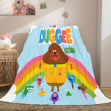 Hey Duggee Blanket Pattern Flannel Throw Room Decoration