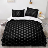 Honeycomb 3-Piece Bedding Sets Duvet Covers Comforter Bed Sheets - EBuycos
