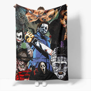 Horror Robe Flannel Blanket Fleece Throw Blanket Wrap Nap Bedding Sets - EBuycos