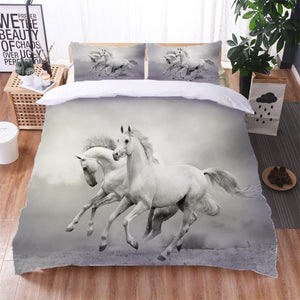Horse Pattern Bedding Set Quilt Cover Without Filler