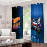 Hot Wheels Curtains Cosplay Blackout Window Drapes for Room Decoration