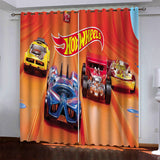 Car Model Hot Wheels Curtains Blackout Window Drapes