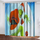 How The Grinch Stole Christmas Curtains Blackout Window Treatments Drapes