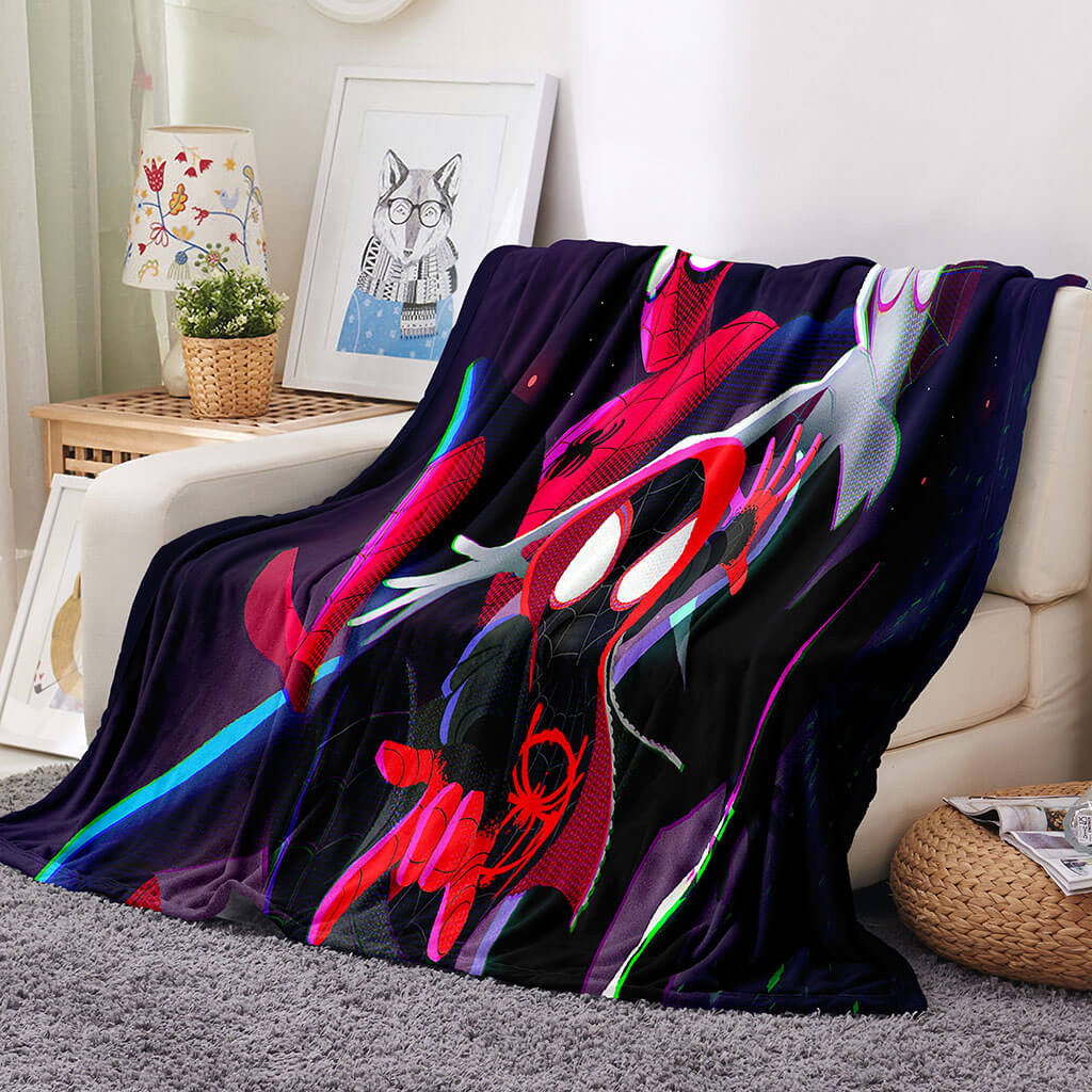 Into the Spider-Verse Gwen Blanket Flannel Throw Room Decoration