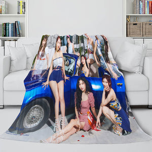 JYP Ent Twice 10th Taste of Love Album Flannel Blanket Bedding Sets - EBuycos