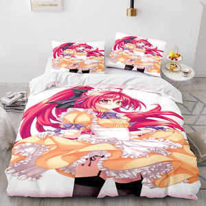 Japan Anime Maid Cosplay Bedding Sets Quilt Duvet Covers Bed Sheets - EBuycos