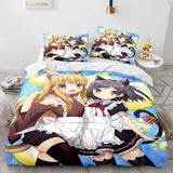 Japan Maid Cute Loli Cosplay Bedding Set Quilt Covers Without Filler
