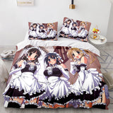Japan Sexy Lady Maid Cosplay Bedding Set Quilt Duvet Covers Bed Sheets - EBuycos
