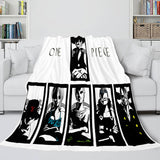 Japanese Cartoon ONE PIECE Throw Flannel Blanket Soft Cozy Bedding Use - EBuycos