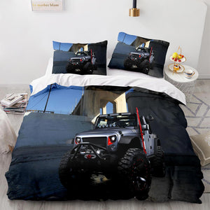 Jeep 4X4 Vehicle Off-Road Adventure Car Bedding Set Duvet Cover - EBuycos