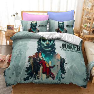 Joker Jack Napier Cosplay Bedding Set Duvet Cover Halloween Bed Sheets - EBuycos