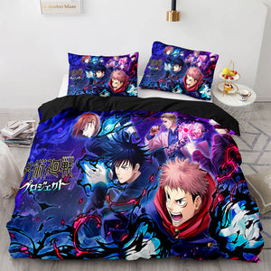 Jujutsu Kaisen Cosplay Bedding Sets Duvet Covers Comforter Bed Sheets - EBuycos