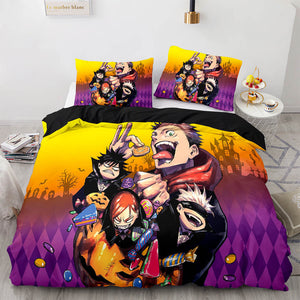 Jujutsu Kaisen Cosplay Bedding Sets Soft Duvet Covers Bed Sheets - EBuycos