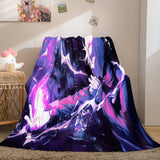 Jujutsu Kaisen Flannel Caroset Throw Cosplay Blanket Comforter Set - EBuycos