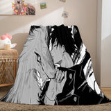 Jujutsu Kaisen Flannel Caroset Throw Cosplay Blanket Comforter Set - EBuycos