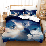 King Kong vs Godzilla Comforter Bedding Set Duvet Covers Bed Sheets - EBuycos