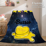 Kpop BTS Butter Bangtan Boys Cosplay Flannel Blanket Bedding Sets - EBuycos