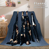 Kpop BTS Butter Bangtan Boys Cosplay Flannel Blanket Comforter Bed Sets - EBuycos