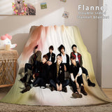Kpop BTS Butter Bangtan Boys Cosplay Flannel Blanket Comforter Bed Sets - EBuycos