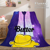BTS Butter Bangtan Boys Flannel Fleece Blanket - EBuycos