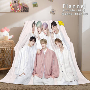 BTS Butter Bangtan Boys Flannel Fleece Blanket - EBuycos