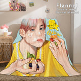 Kpop BTS Butter Cosplay Flannel Blanket Soft Comforter Bedding Sets - EBuycos